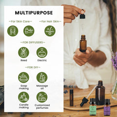 Peppermint essential oil bottle close-up