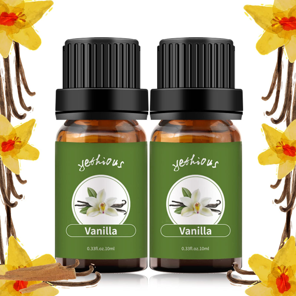 Yethious Vanilla Essential Oil 2-pack bottle front view