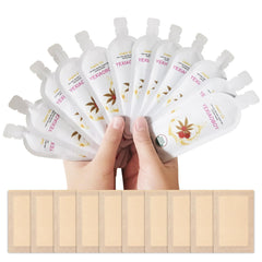 Gift-ready box with 10 packs and 12-14 organic pouches