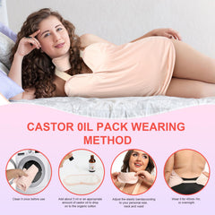 Soft organic cotton flannel lining of the castor oil wrap