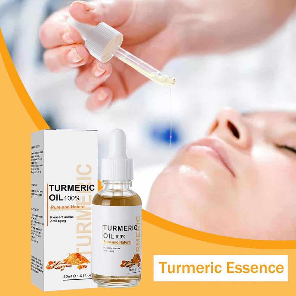 YG LianKai turmeric serum texture swatch reveals light yellow, quick absorption