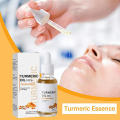 YG LianKai turmeric serum texture swatch reveals light yellow, quick absorption