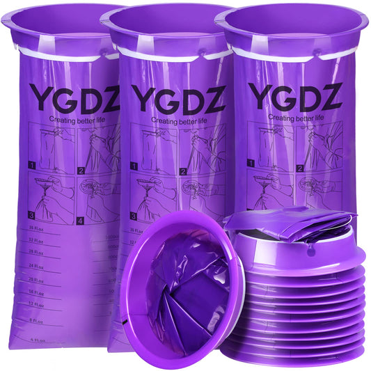 YGDZ Barf Bags wide-opening rim for easy use during travel and motion sickness.