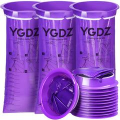 YGDZ Barf Bags wide-opening rim for easy use during travel and motion sickness.