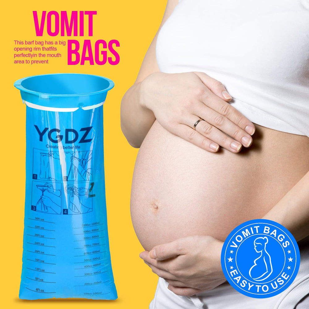 YGDZ Vomit Bags disposable travel kit design ready for car, plane, or cruise