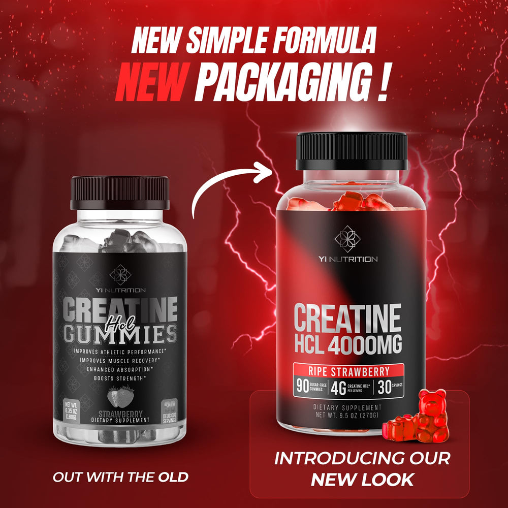 Back view of Yi Nutrition Creatine HCL Gummy 90-count bottle