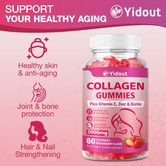Close-up of Yidout Collagen Gummies texture