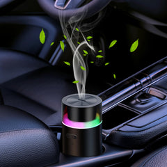 YIXIUTEN Black essential oil car diffuser - front view