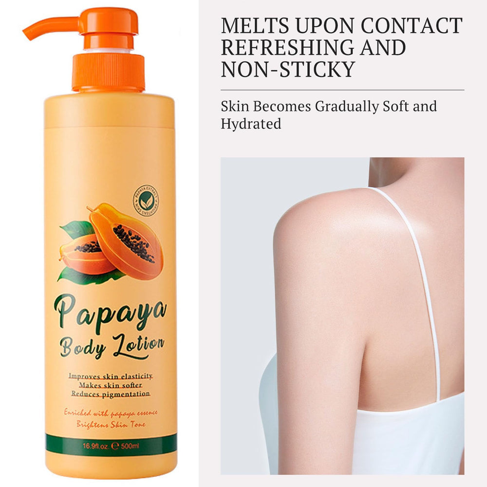 Yniquet Papaya Body Butter texture appears creamy yet fast-absorbing on skin
