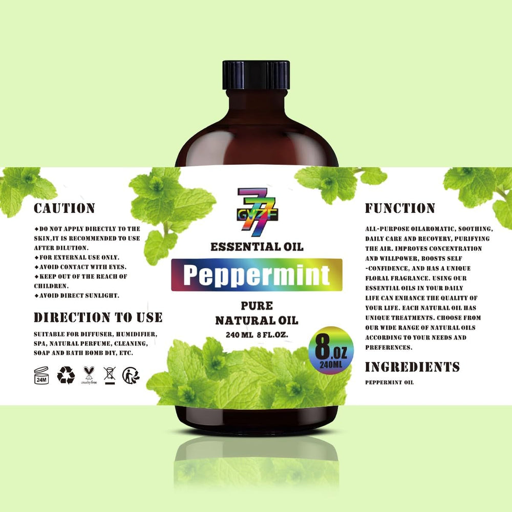 Peppermint Essential Oil aroma for yoga and diffusers