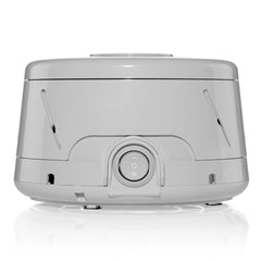 Yogasleep Dohm Classic Gray front view, timeless sleep aid for calm nights