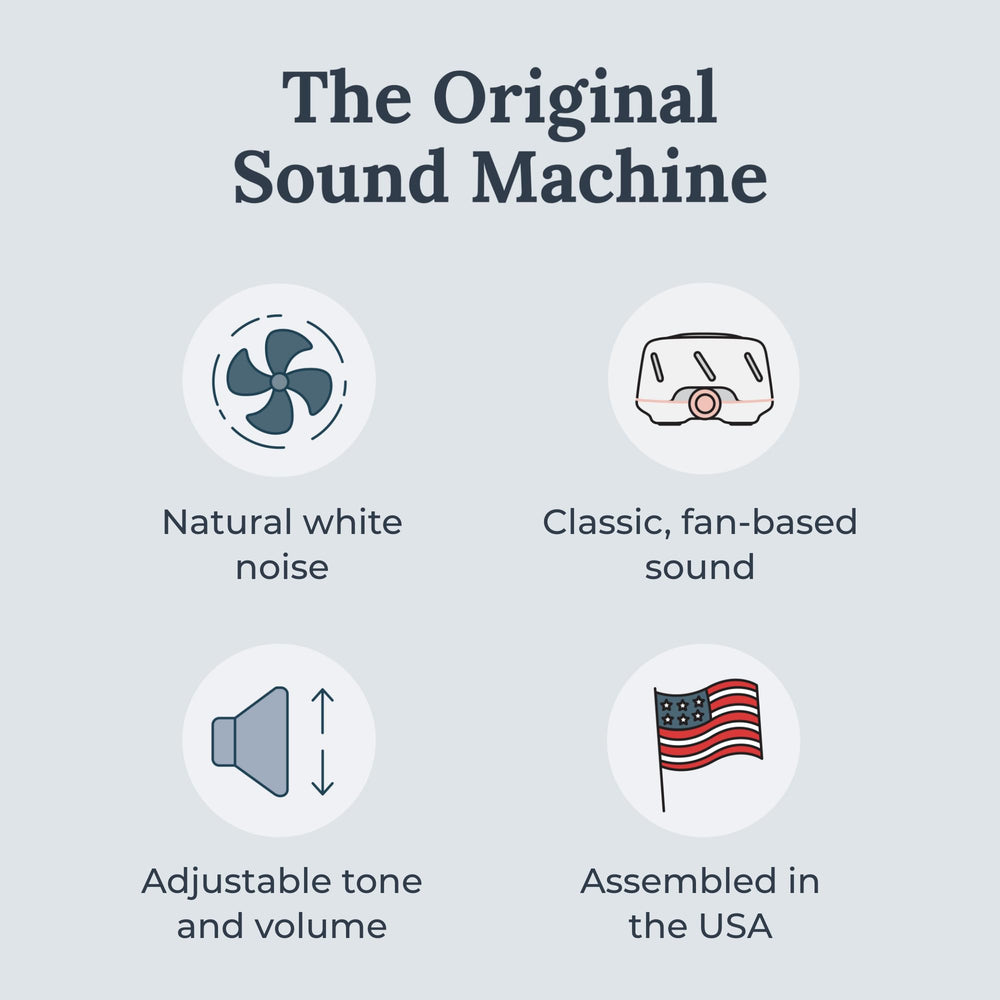 Yogasleep Dohm pink colorway closeup highlighting calming aesthetic