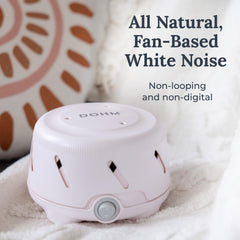Yogasleep Dohm Uno compact design fits desks and nightstands.