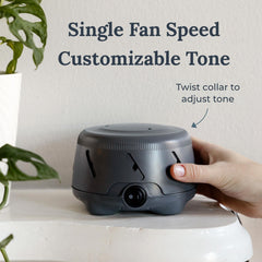 Yogasleep Dohm Uno travel setup illustrates portable calm on the go.