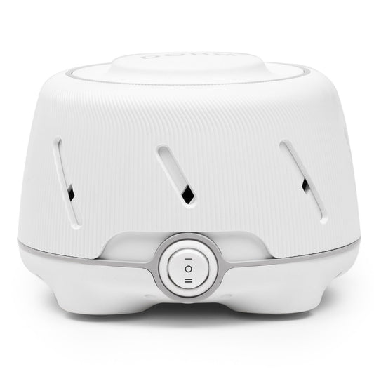 Yogasleep Dohm front view highlights compact design and natural white noise for better sleep