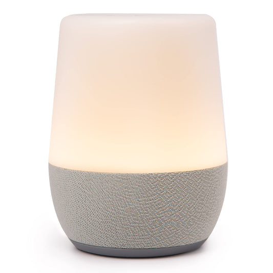 YOGASLEEP Duet on nightstand with compact bedside design for easy sleep aid