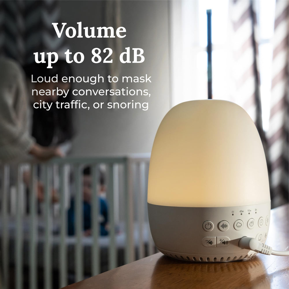Yogasleep Light to Rise plug-in design stays powered for reliable use