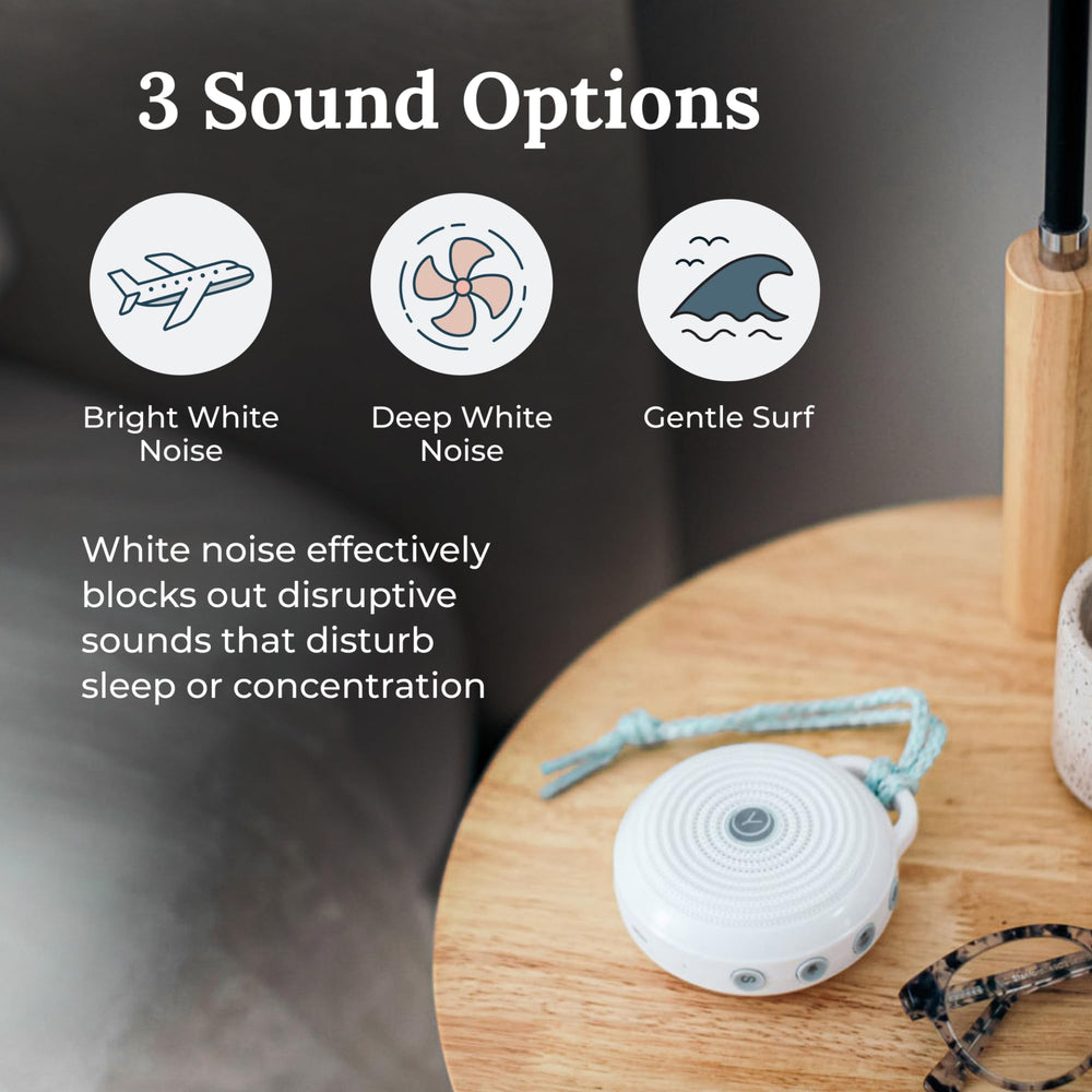 Yogasleep Rohm volume control enables gentle or robust masking of ambient noise