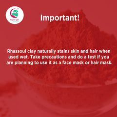 Dry skin can feel softer after mineral-rich Rhassoul clay use.
