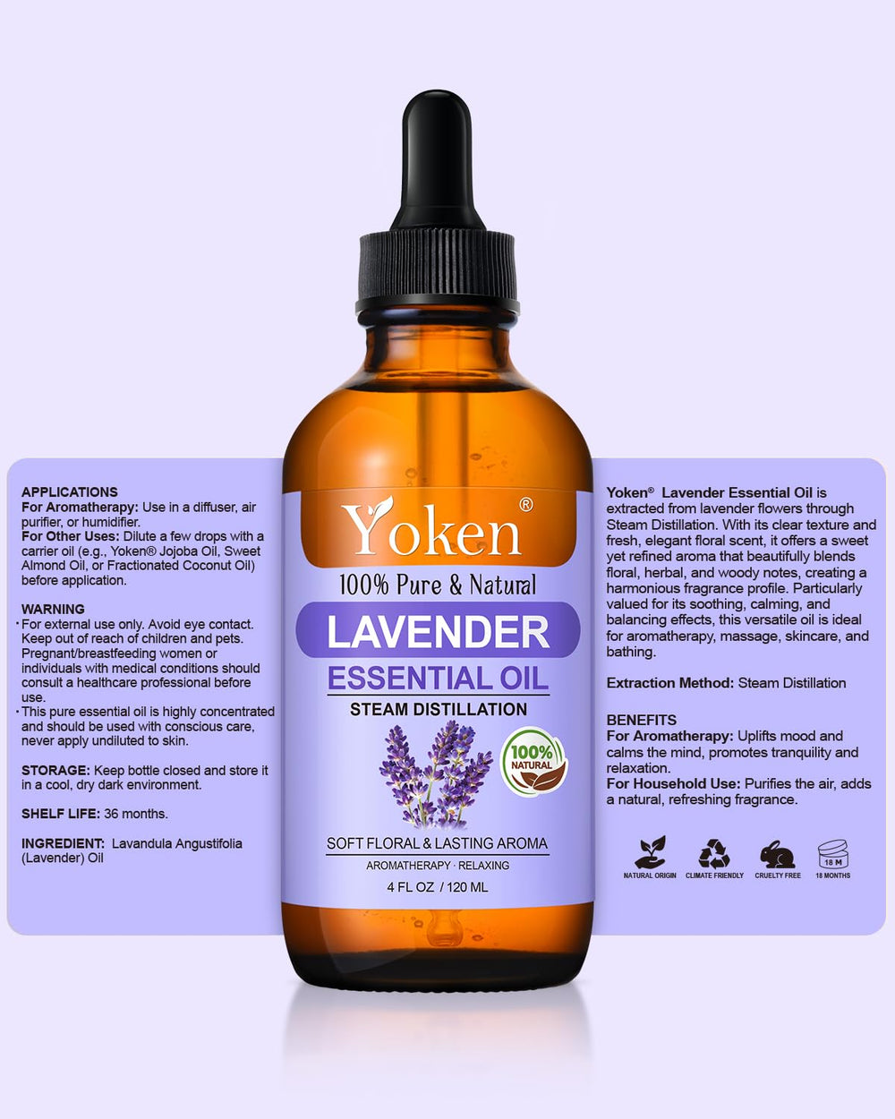 Lavender essential oil for candle and soap making DIY