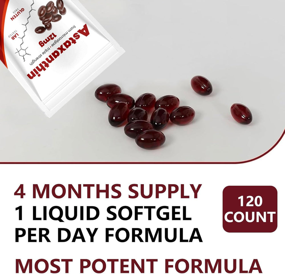 Liposomal astaxanthin softgel capsules