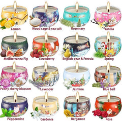 Vanilla scented candle in a 2.5oz jar