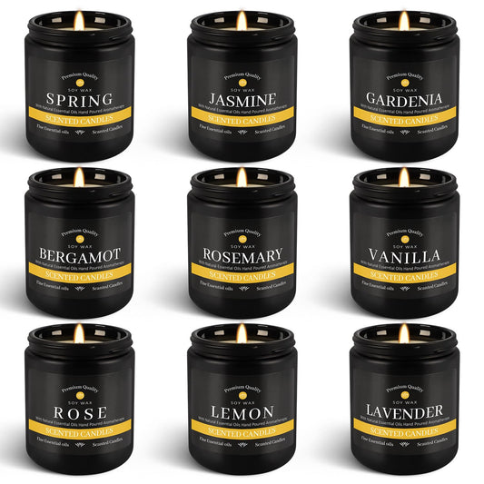 YOROXRG 9-Pack Candles Mint Scent