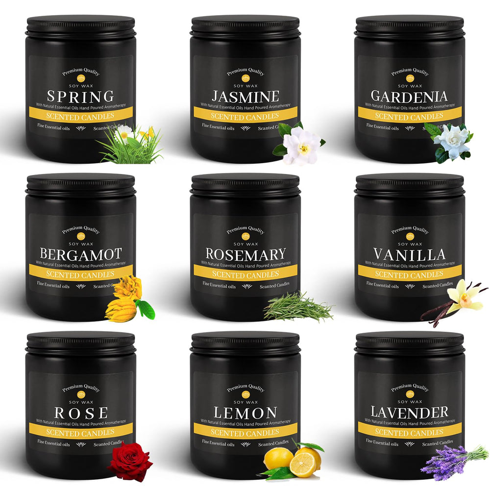 YOROXRG 9-Pack Candles Rosemary Scent
