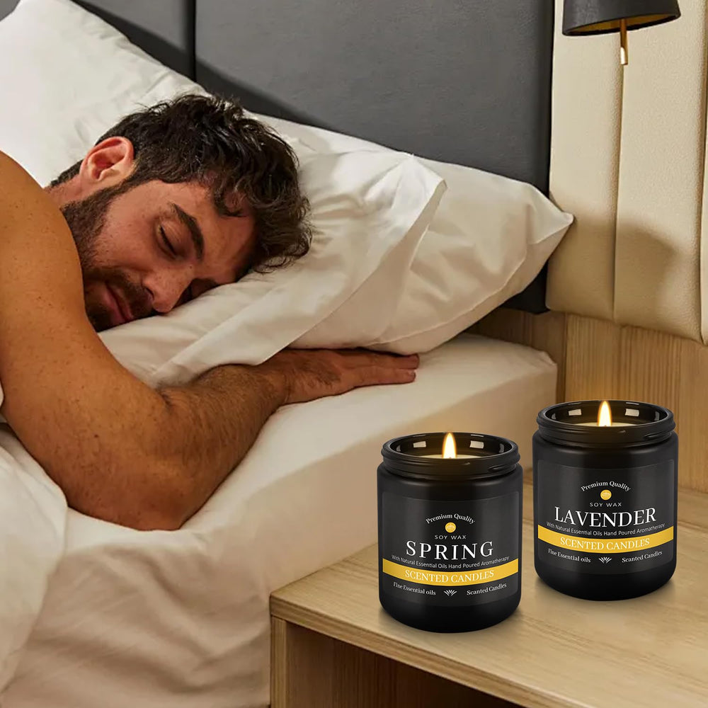 YOROXRG 9-Pack Candles Lemon Scent