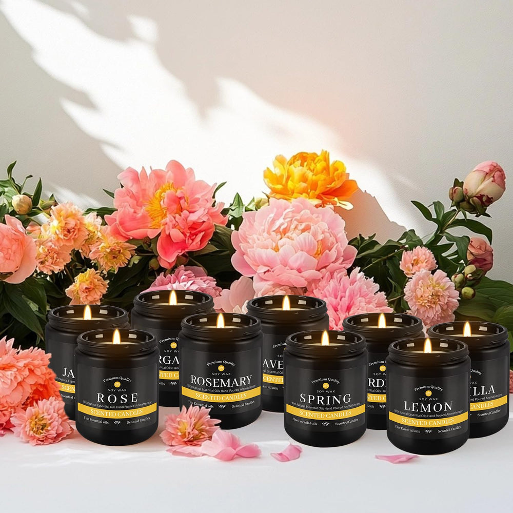 YOROXRG 9-Pack Candles Vanilla Scent