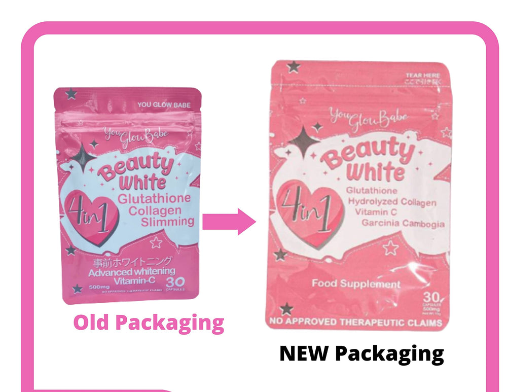 Product packaging with capsules and dosage information