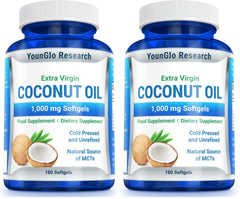 Front view of YounGlo Coconut Oil Pack 2