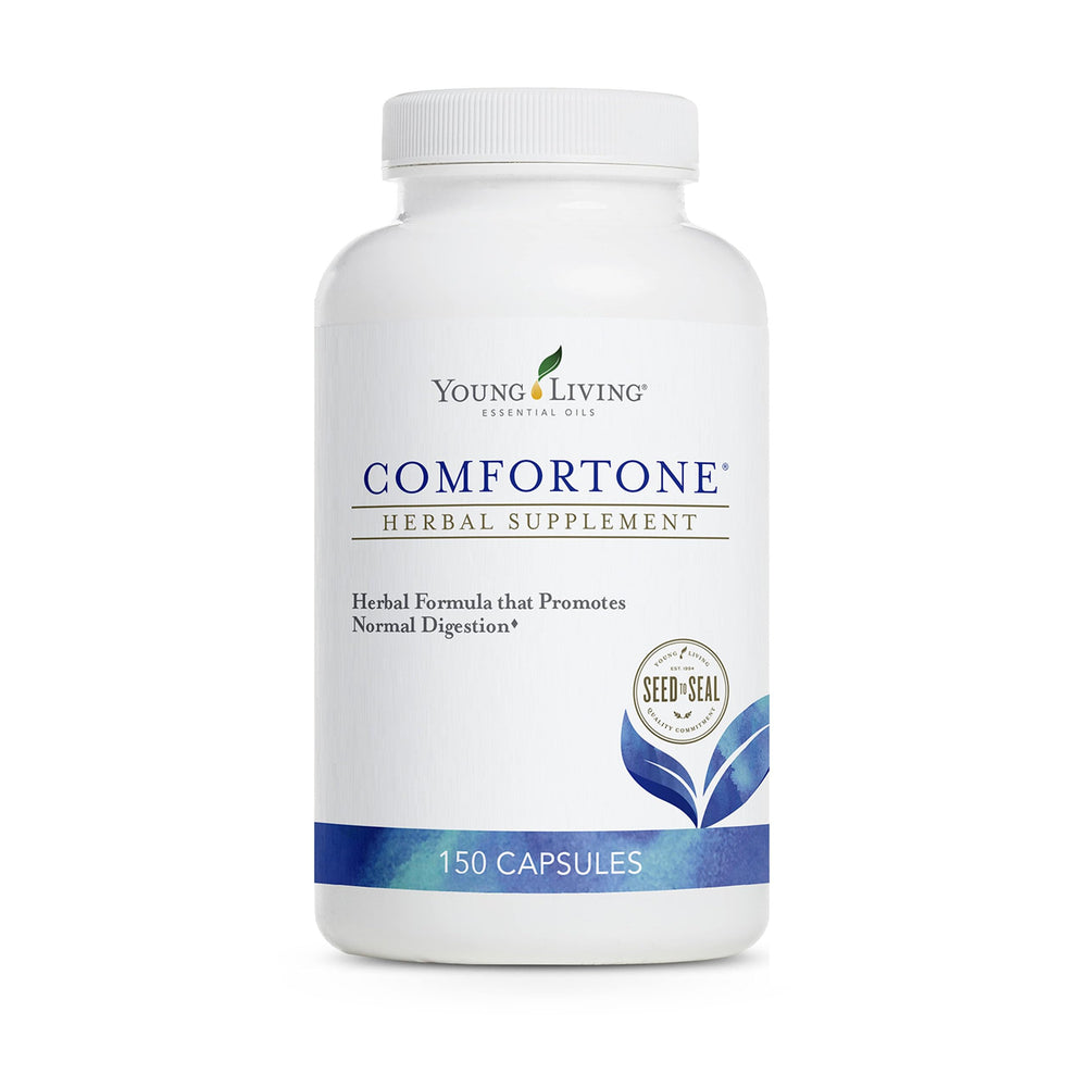 Young Living ComforTone capsules bottle and label