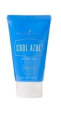 Label shows peppermint and menthol in Young Living Cool Azul essential oils