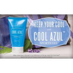 3.4 oz Young Living Cool Azul packaging shown for travel use