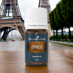 Young Living Cypress Oil supports healthy-looking hair during scalp care.