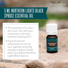 Massage avec l'huile Épinette noire du nord, détente musculaire après une journée.