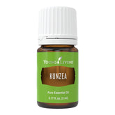 Young Living Kunzea essential oil 5ml bottle shown for gentle skin care.