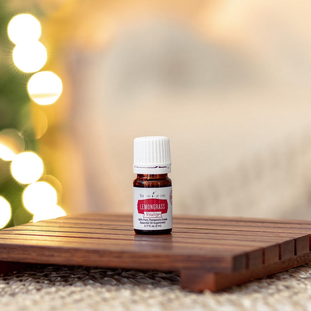 Young Living Lemongrass Vitality into beverages for a citrus twist.