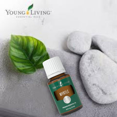 Young Living Myrtle Oil for hair care to promote healthy-looking hair.