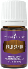 Young Living Palo Santo essential oil purifying atmosphere in space
