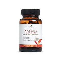 Closeup of Young Living Prostate Health capsules showing softgel texture