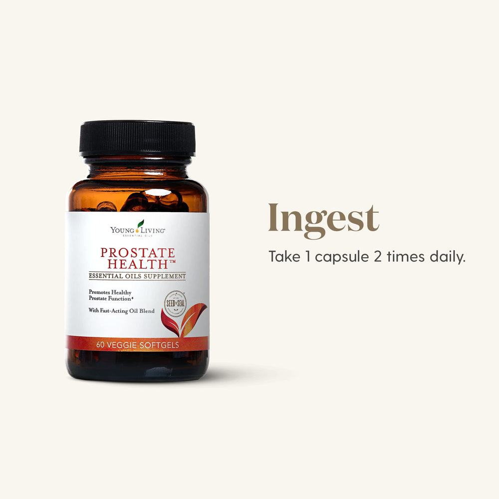 Young Living Prostate Health packaging front with bottle label