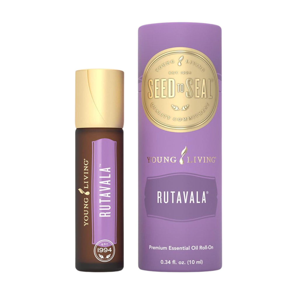 Young Living RutaVaLa Roll-On bottle for on-the-go calming ritual