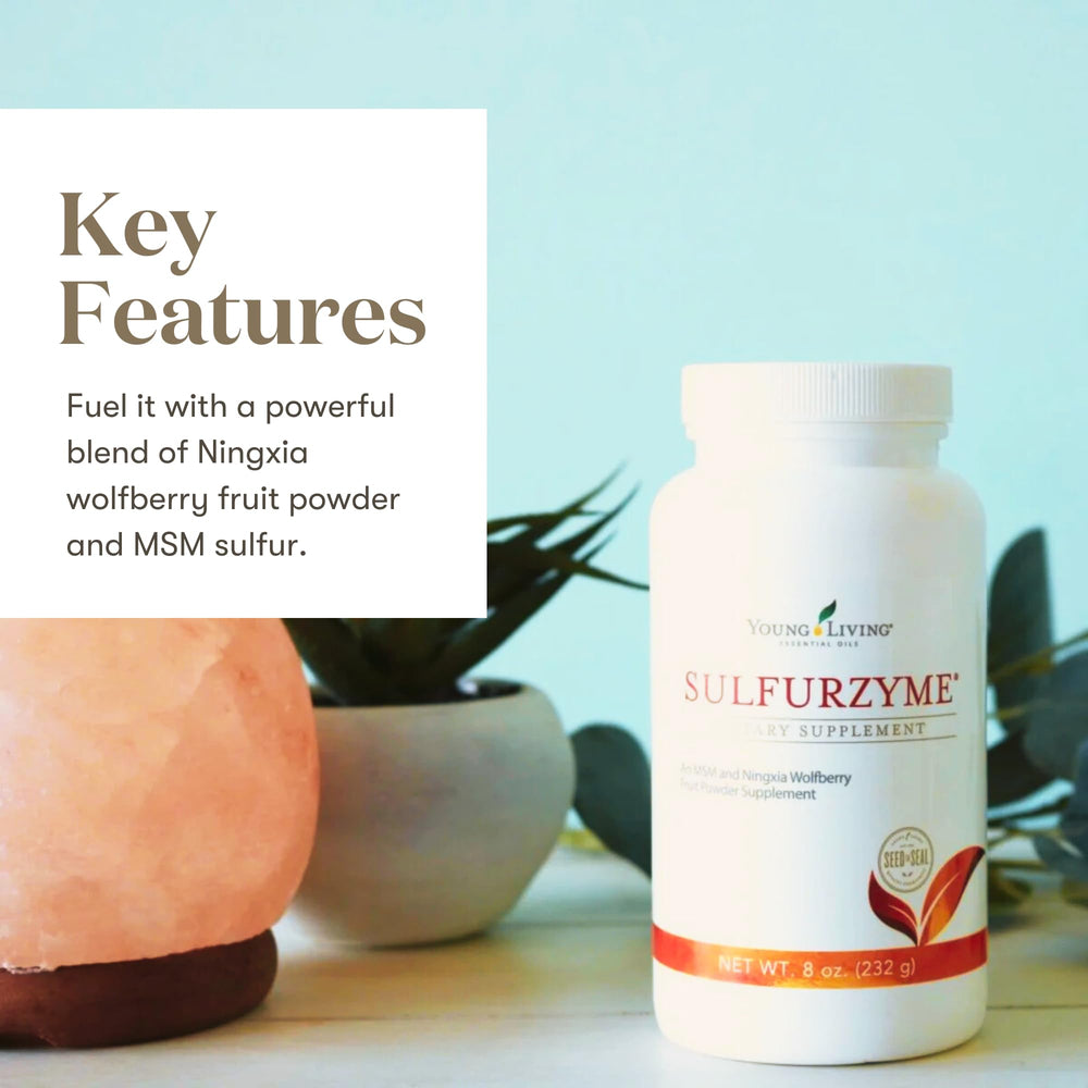 Young Living Sulfurzyme powder scoop for easy dosing