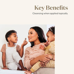 Topical application of Thieves essential oil blend on skin
