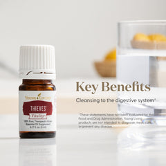Thieves Vitality 5 mL bottle on a clean surface