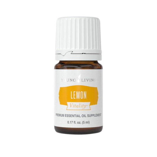Front view of Young Living Vitality Lemon Essential Oil 5ml bottle