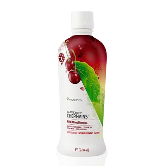 Front view of Youngevity Cheri-Mins 32 oz bottle