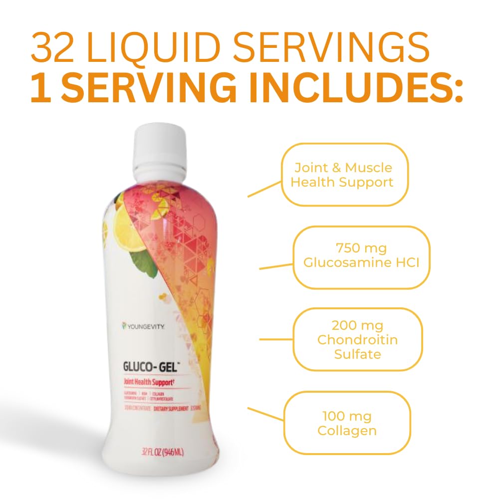 32 oz bottle of Youngevity GLUCO-Gel Majestic Earth